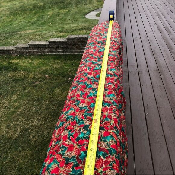 Hand Made Christmas Table Runner approx 13’x67’inches. Padded. NWOT. Beautiful c - Picture 3 of 9